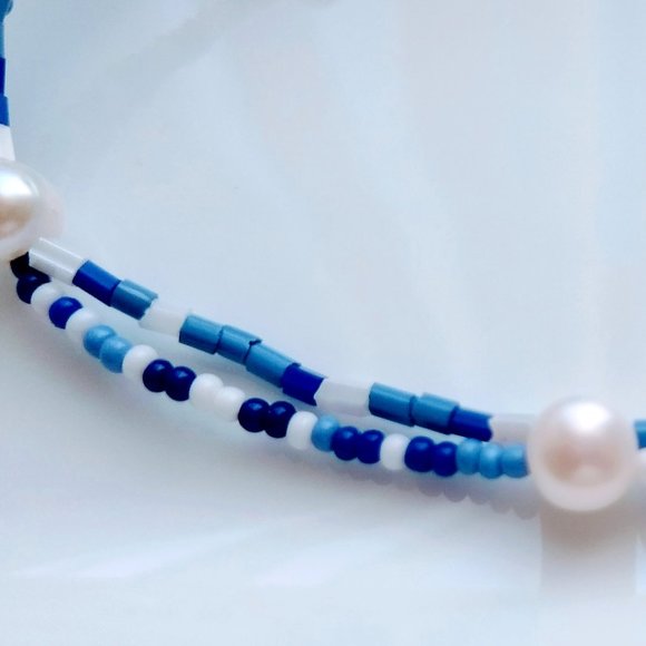 J CREW Seaside bracelet Set in Bright Ocean Blue - Picture 6 of 11